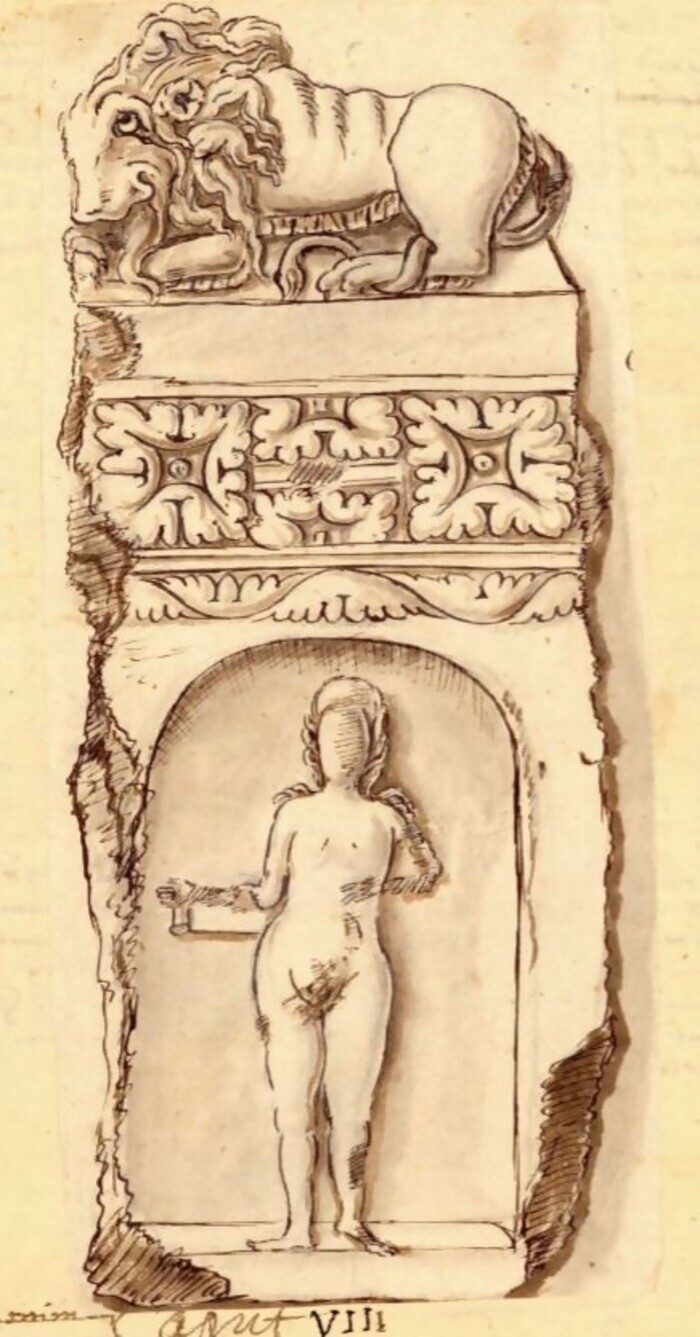 Aux origines de l’archéologie luxembourgeoise : l’activité antiquaire d’Alexandre Wiltheim, Théâtre gallo-romain de Dalheim, Filsdorf