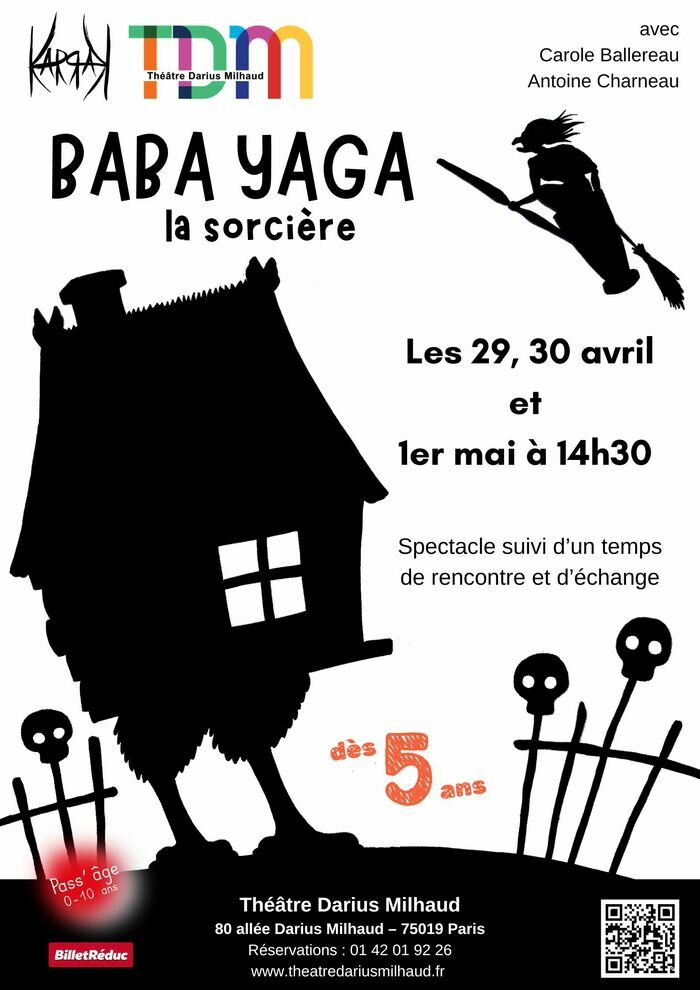 Baba Yaga la sorcière, Théâtre Darius Milhaud, Paris