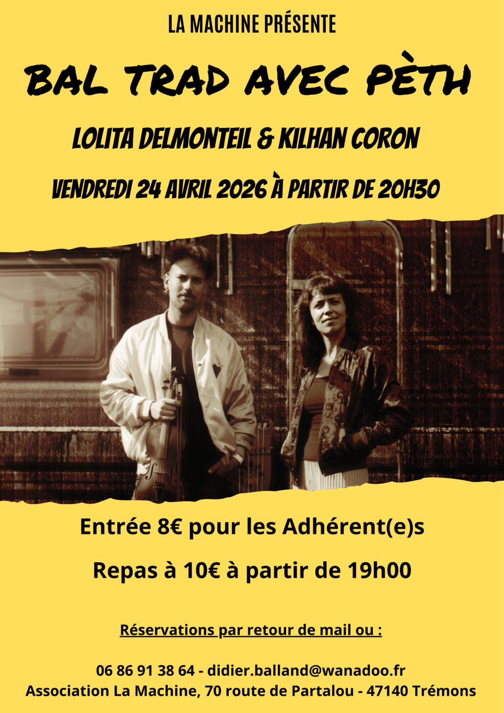 Bal Traditionnel avec Pèth La Machine Trémons