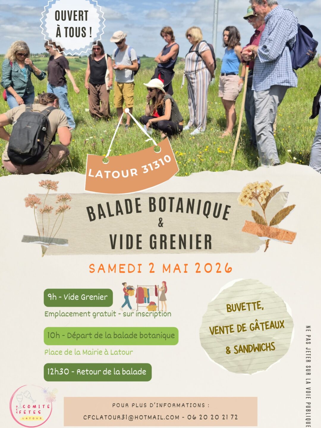 BALADE BOTANIQUE ET VIDE GRENIER  Latour
