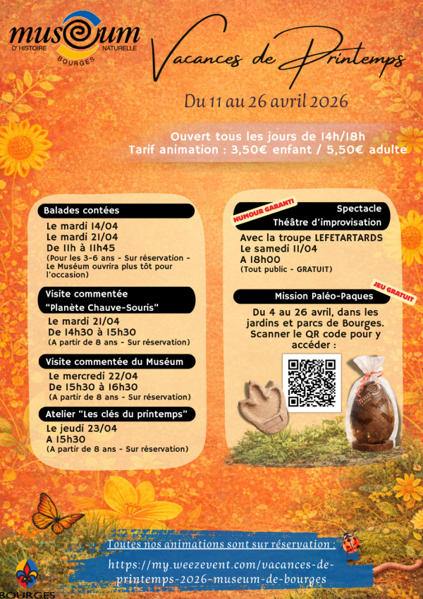 Balade Contée au Muséum d&rsquo;Histoire Naturelle  Bourges