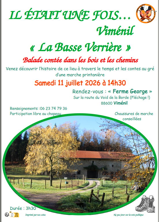 Balade contée Ferme George Viménil 2026-07-11