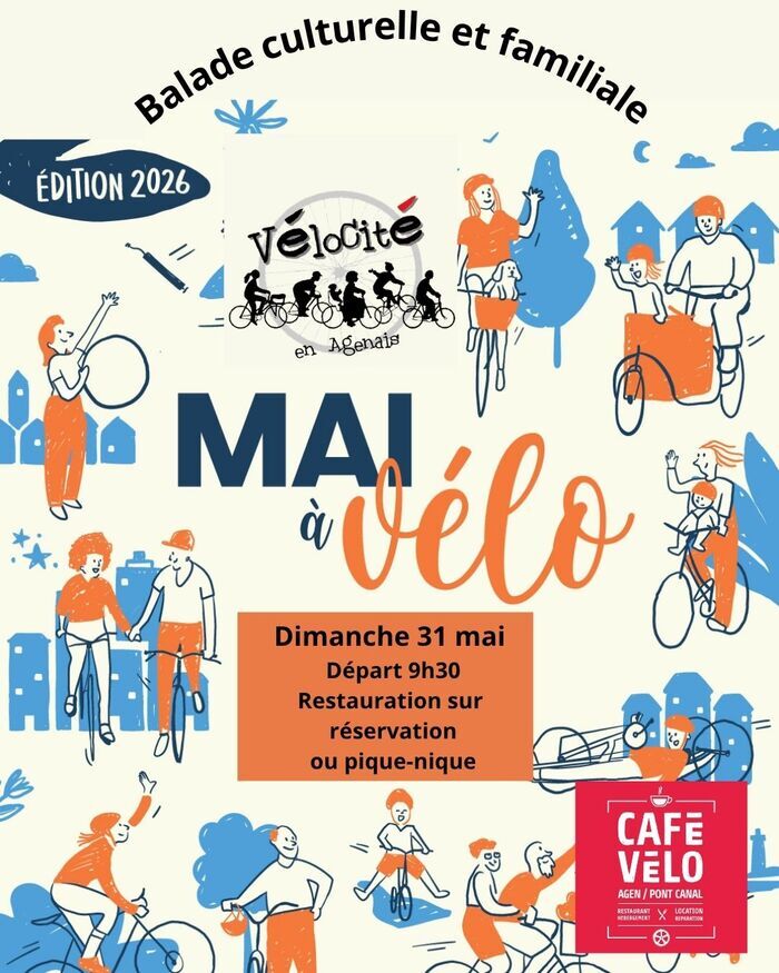 Balade culturelle et familiale café vélo Agen