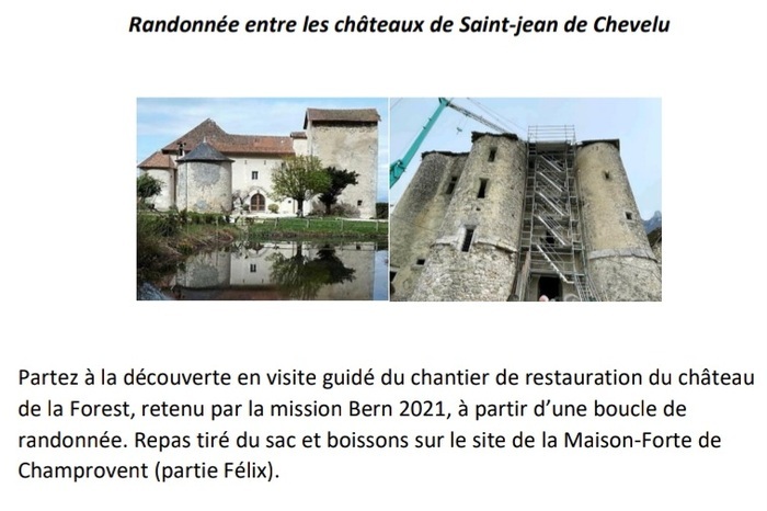Balade des deux châteaux Parking de la mairie