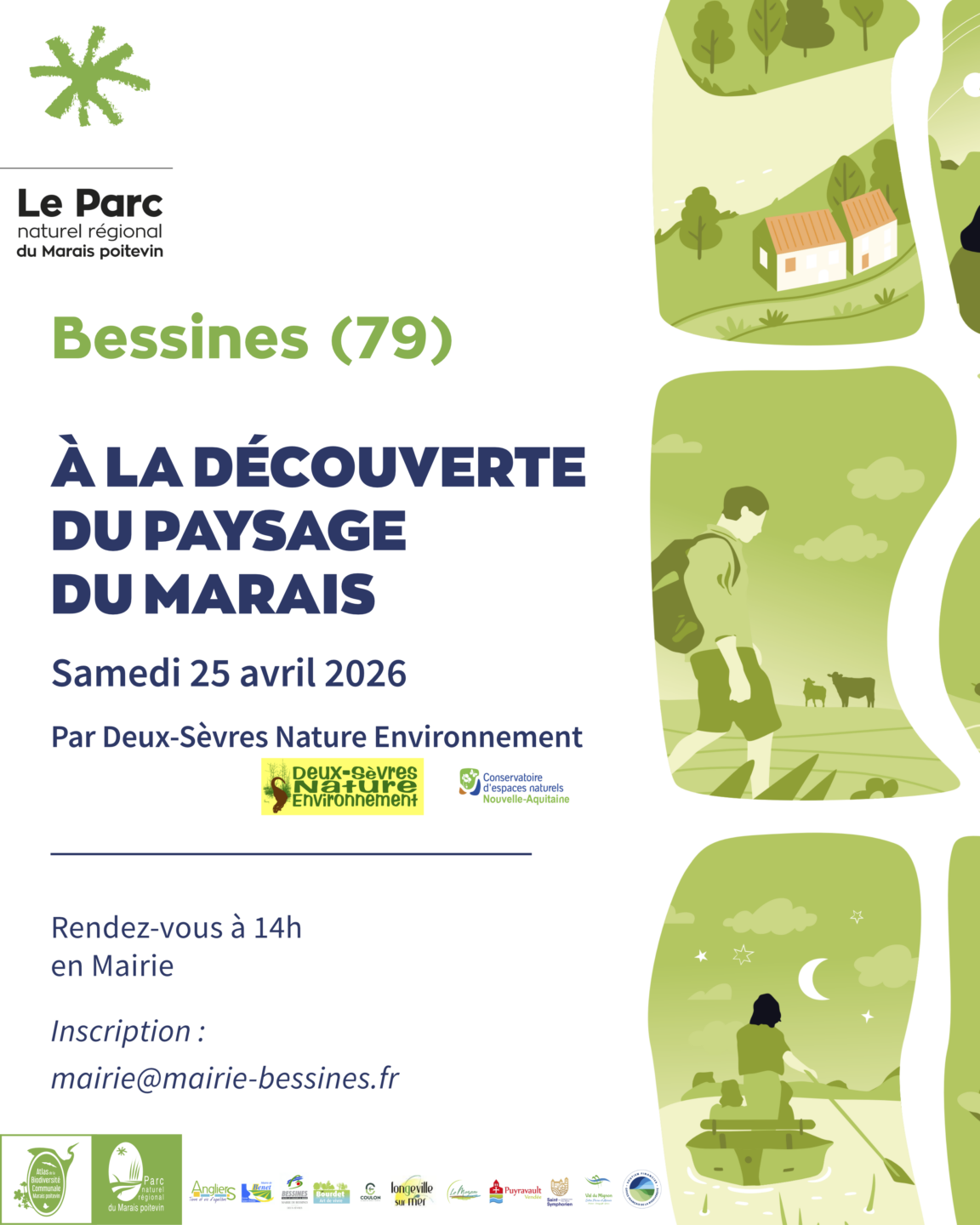 Balade nature A la découverte du paysage du marais à Bessines  Bessines