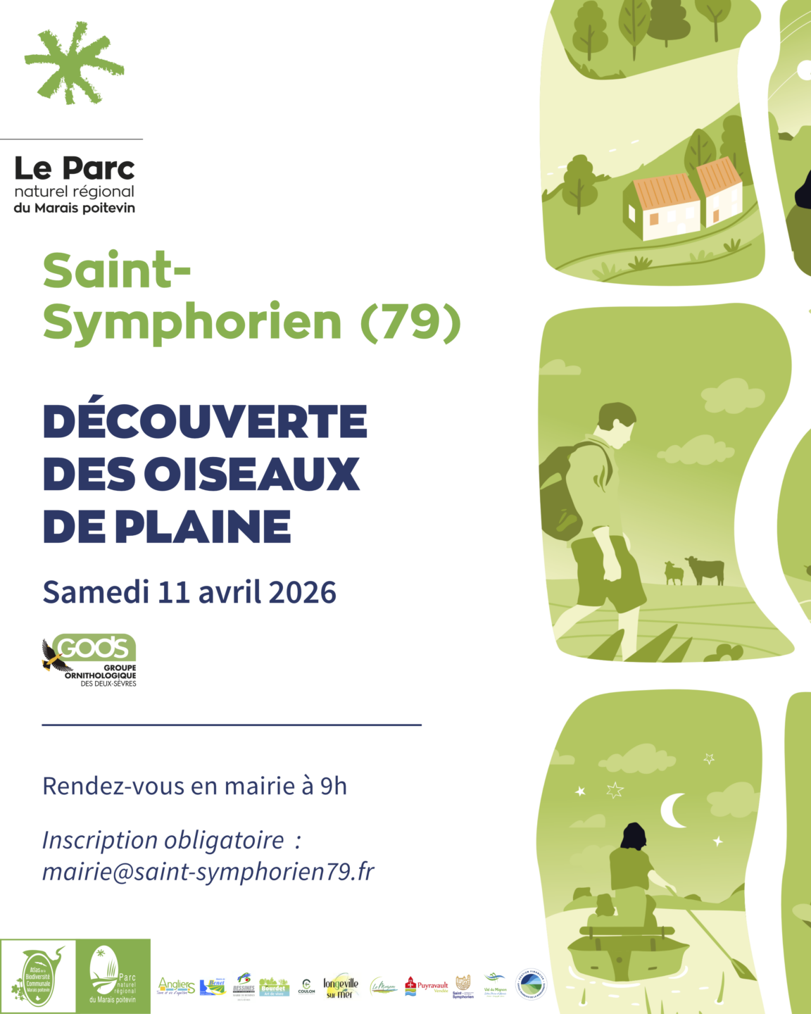 Balade nature Découverte des oiseaux des plaines à Saint-Symphorien  Saint-Symphorien