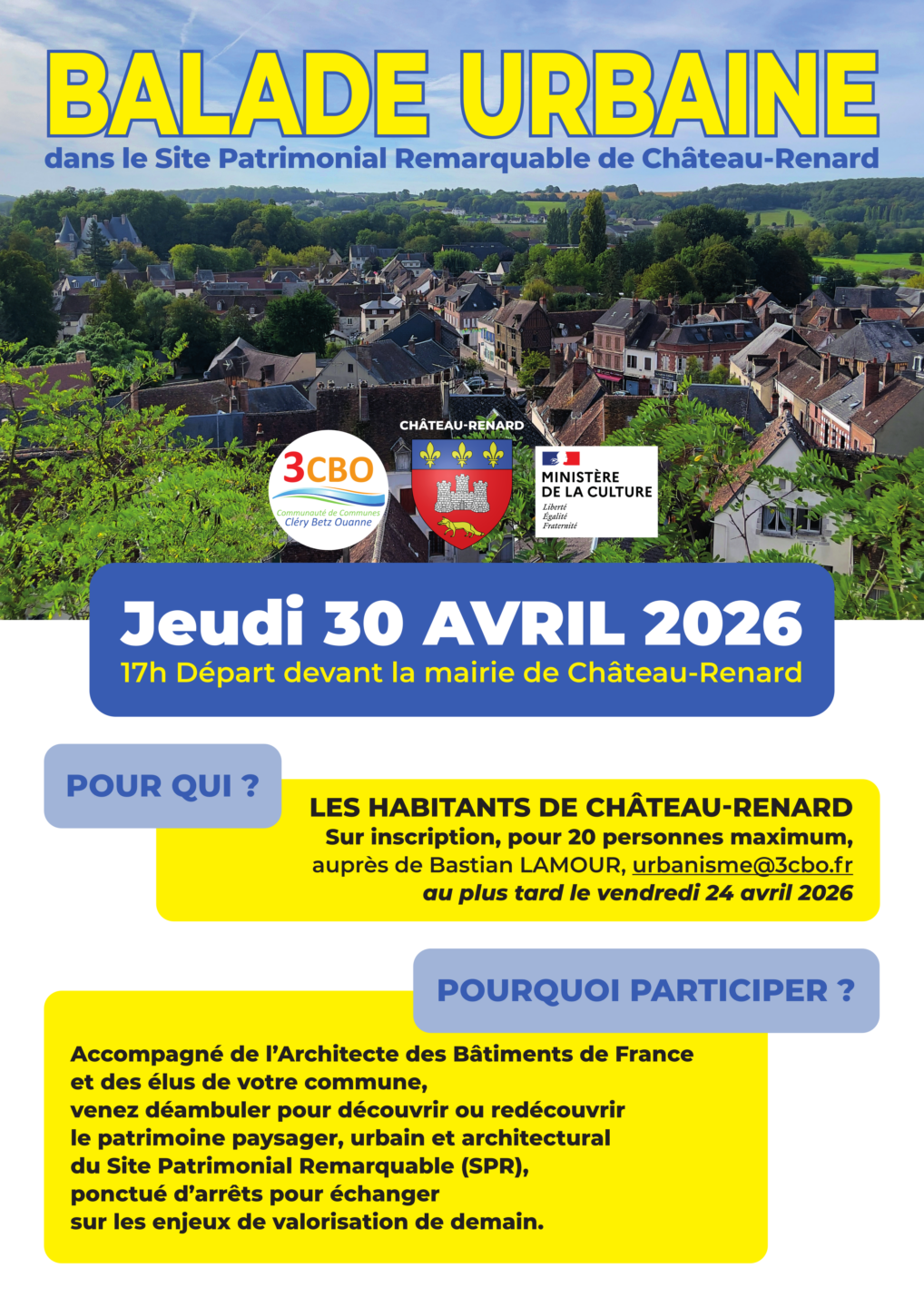 Balade urbaine  Château-Renard