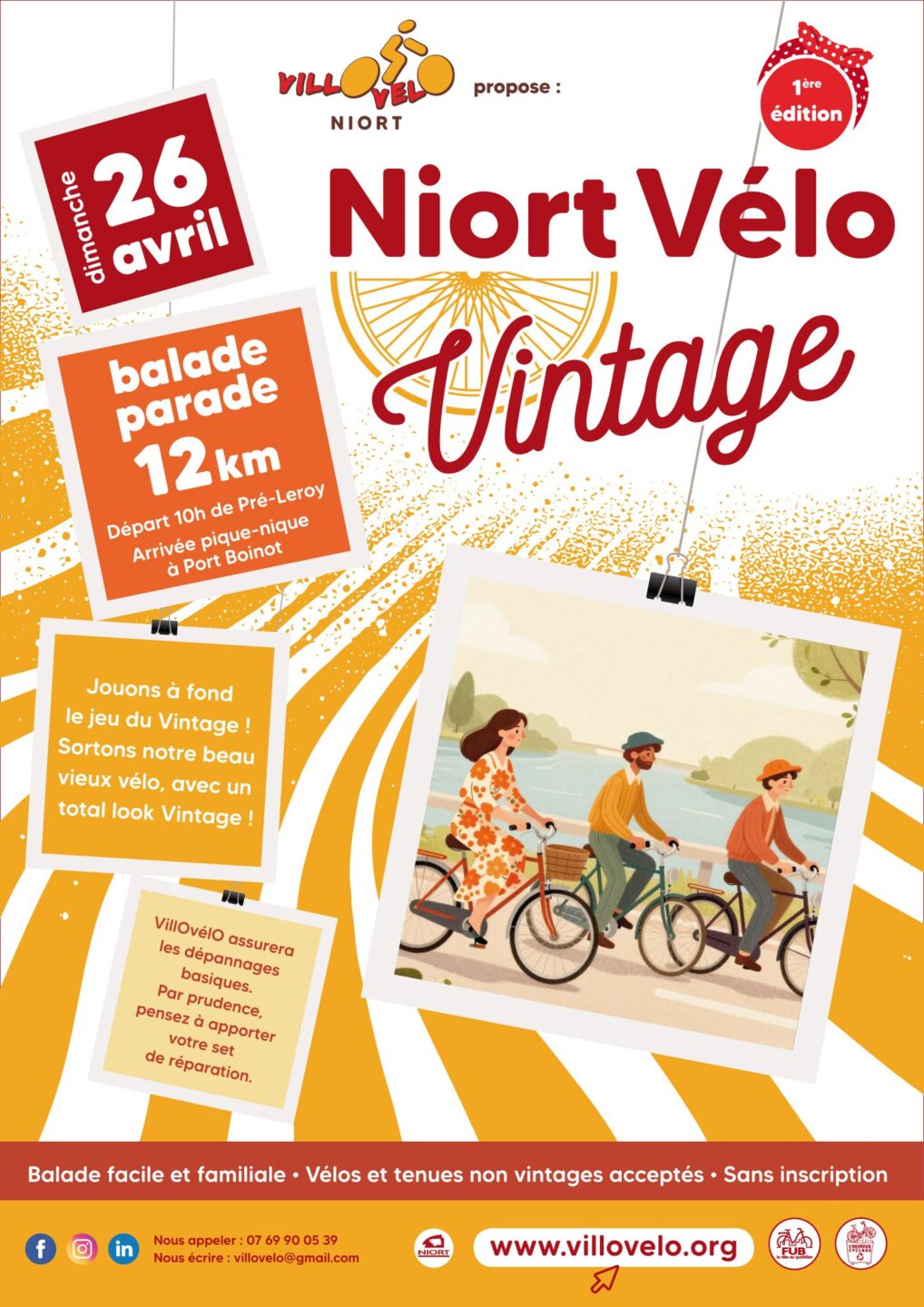 Balade Vélo Vintage à Niort  Niort