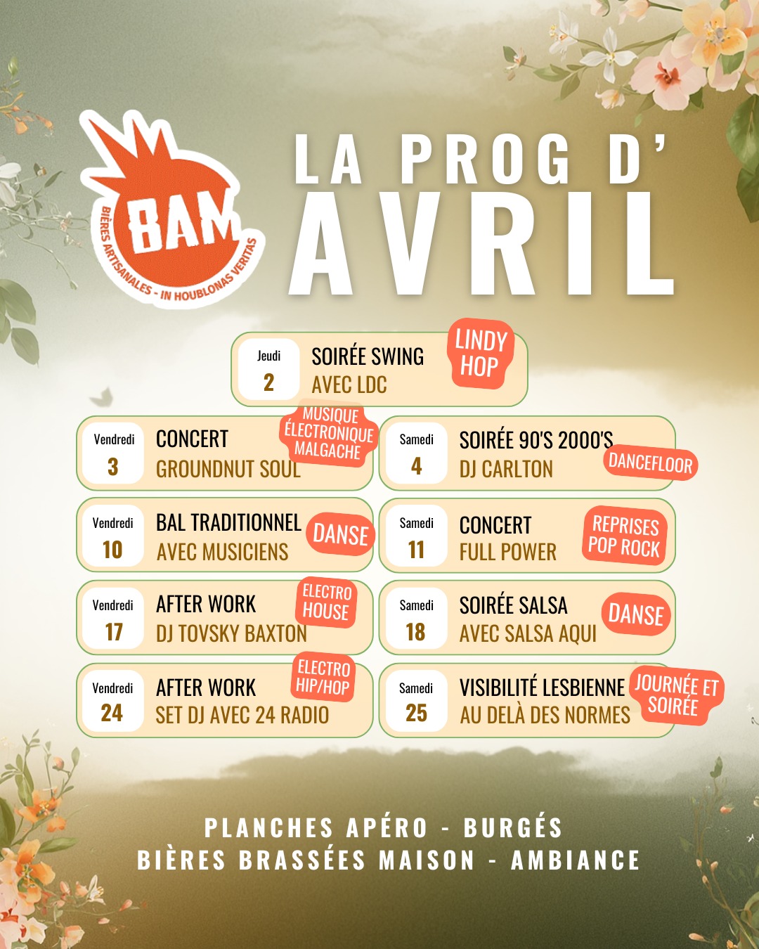BAM Soirée Salsa avec Salsa Aqui BAM brasserie artisanale et taproom Périgueux
