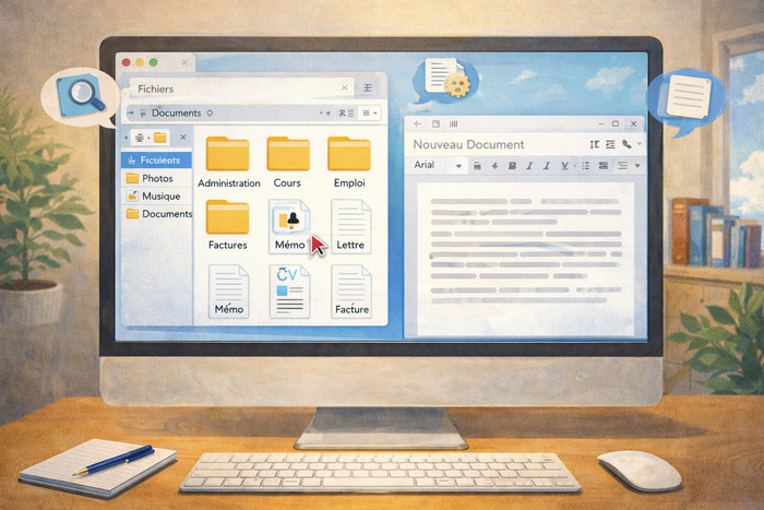 Bases informatiques : écrire et classer ses documents, Espace Public Numérique Sinceny (EPN), Sinceny