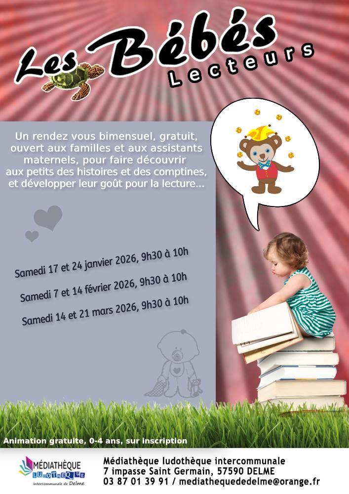Bébés lecteurs Villes et campagne Médiathèque ludothèque intercommunale Delme