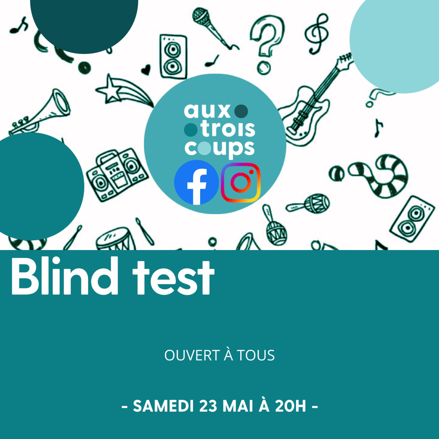 BLIND TEST Aux trois coups Arc-et-Senans