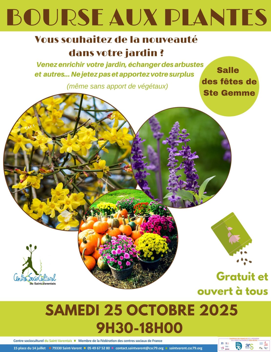 Bourse aux Plantes À la salle des fêtes Sainte-Gemme