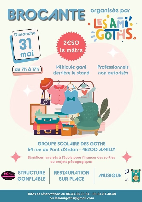 Brocante des Goths 54 Rue du Pont d'Ardan Amilly 2026-05-31