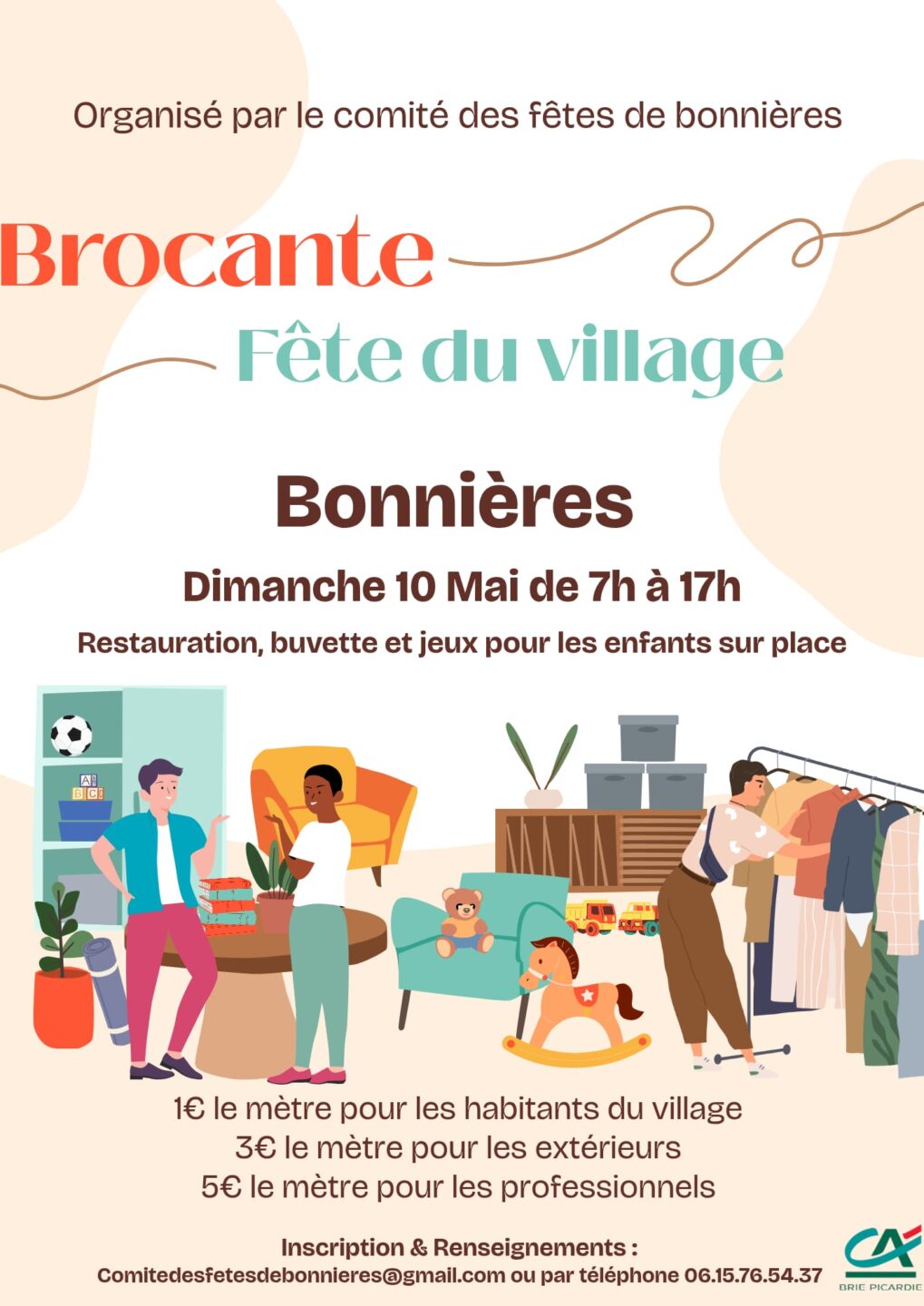Brocante et fête du village  Bonnières
