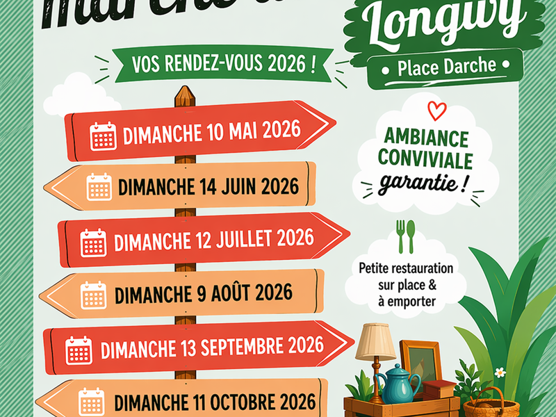 Brocante et marché du terroir Place Darche Longwy 2026-09-13
