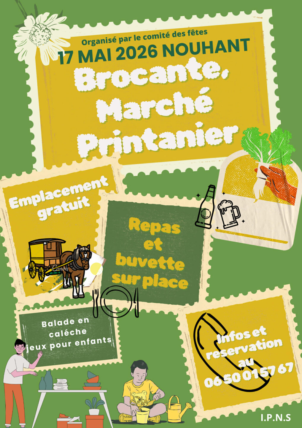 Brocante, marché printanier  Nouhant