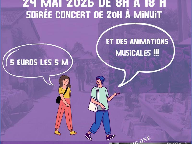 Brocante vide-grenier et soirée concert Val-d'Ornain 2026-05-24