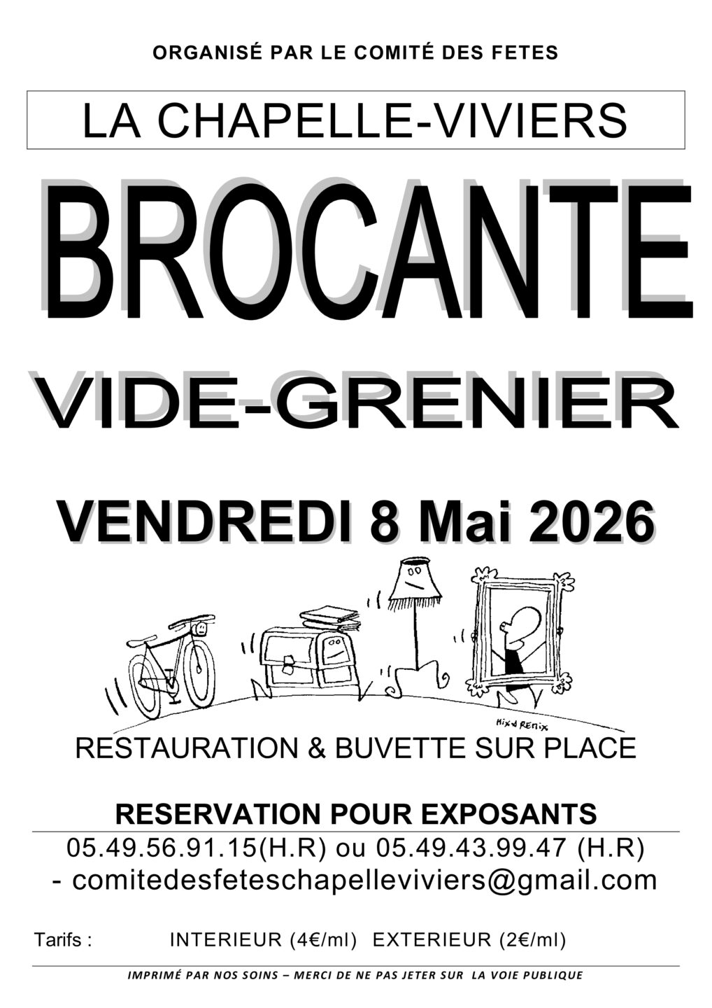 Brocante/Vide-Grenier  Chapelle-Viviers