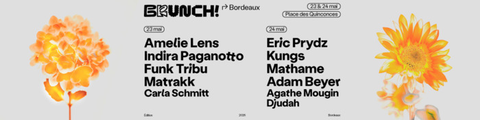 Brunch Electronik Bordeaux 2026, Places des Quinconces, Bordeaux