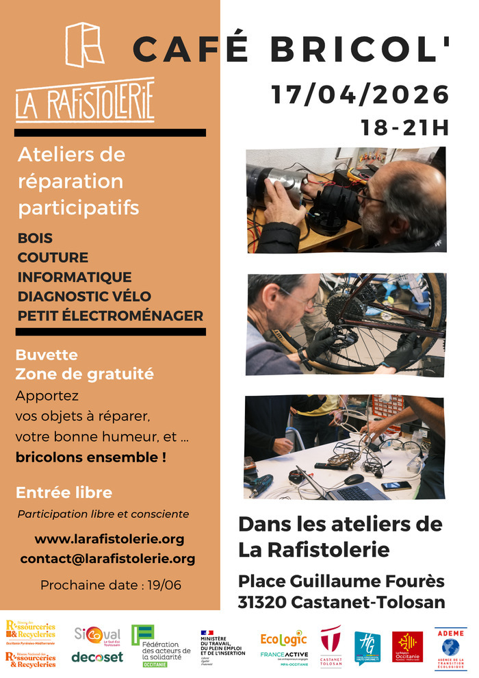 Café Bricol&rsquo;, La Rafistolerie, Castanet-Tolosan