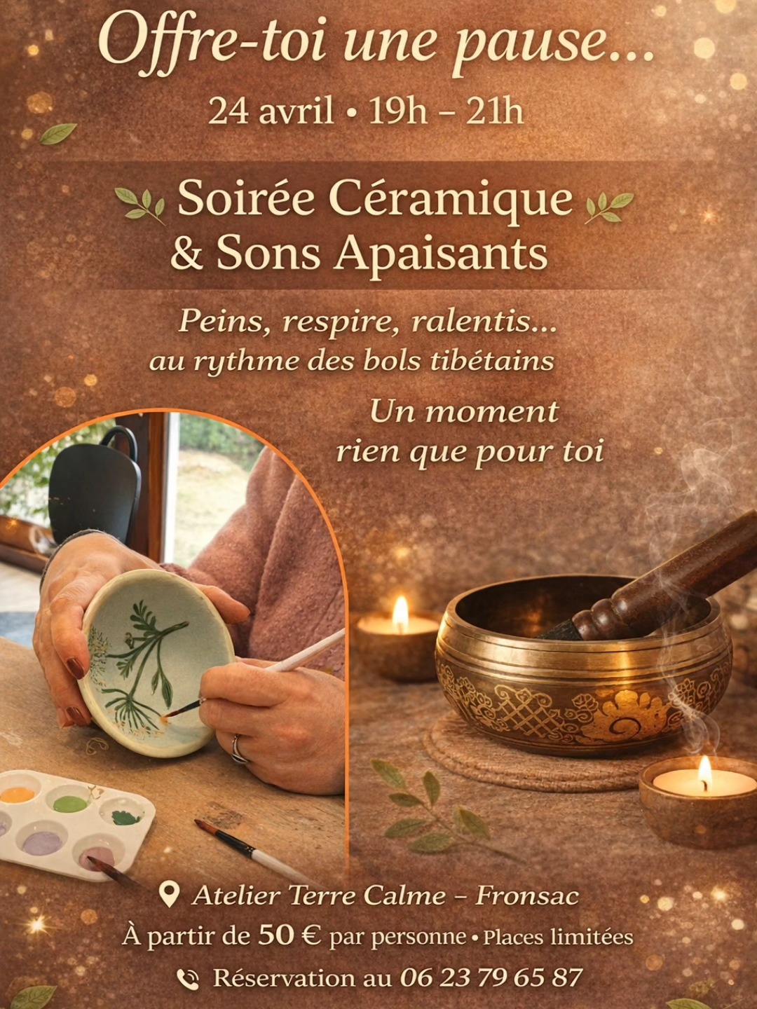 Café céramique à l&rsquo;Atelier Terre Calme  Fronsac