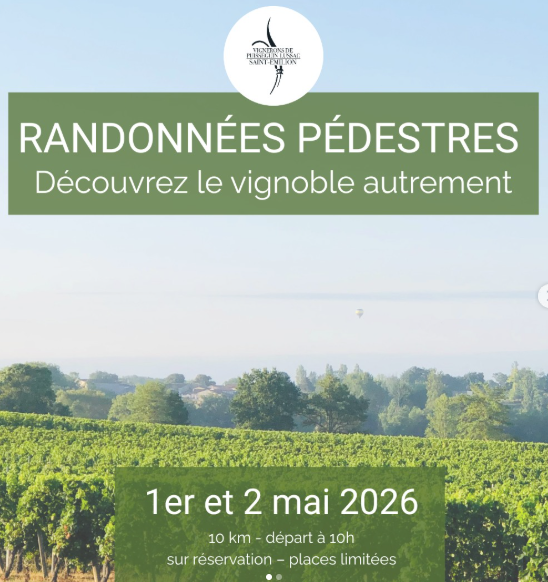 Cave des Vignerons de Puisseguin Lussac Saint-Emilion Randonnées pédestres  Puisseguin