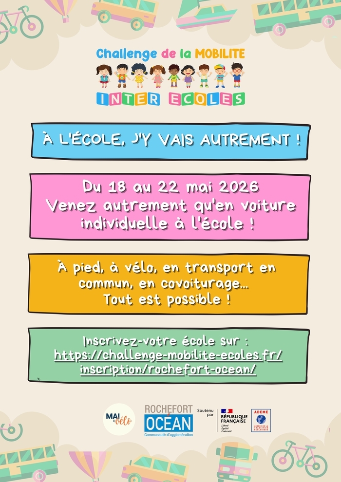 Challenge de la Mobilité Inter-Ecoles CARO Rochefort