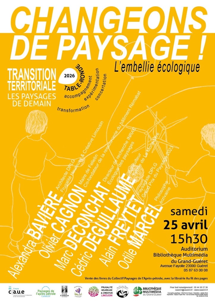 Changeons de paysage l'embellie écologique 8 Avenue Fayolle Guéret 2026-04-25