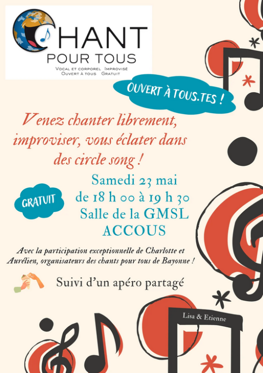 Chant pour tous 218 Chemin de la Berthe Accous 2026-05-23