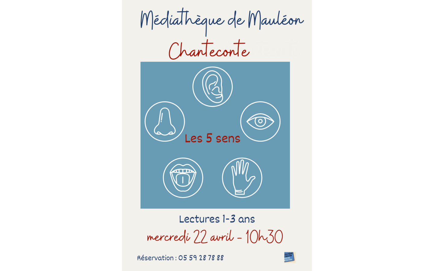 Chanteconte les 5 sens pour les 1-3 ans Médiathèque Mauléon-Licharre