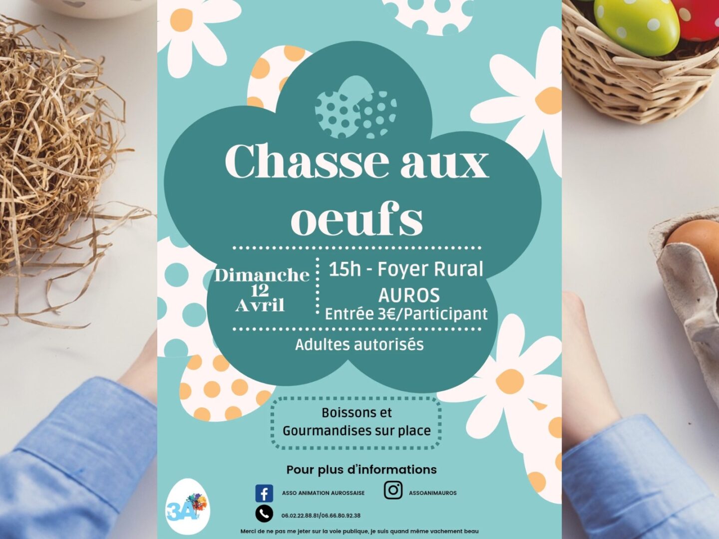 Chasse aux oeufs Rue du foirail Auros