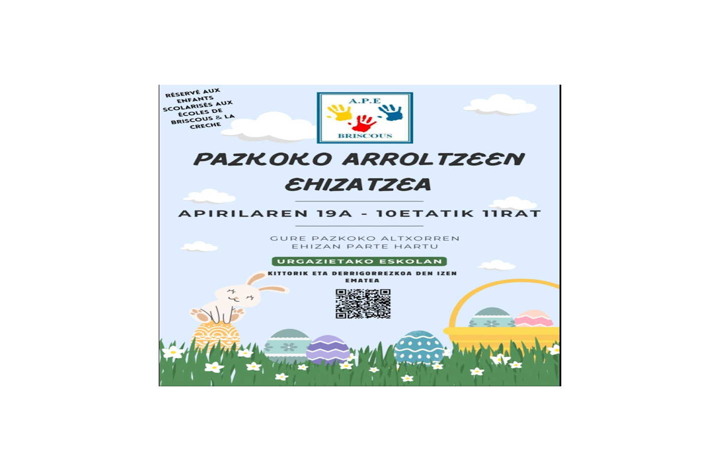 Chasse aux oeufs  Briscous