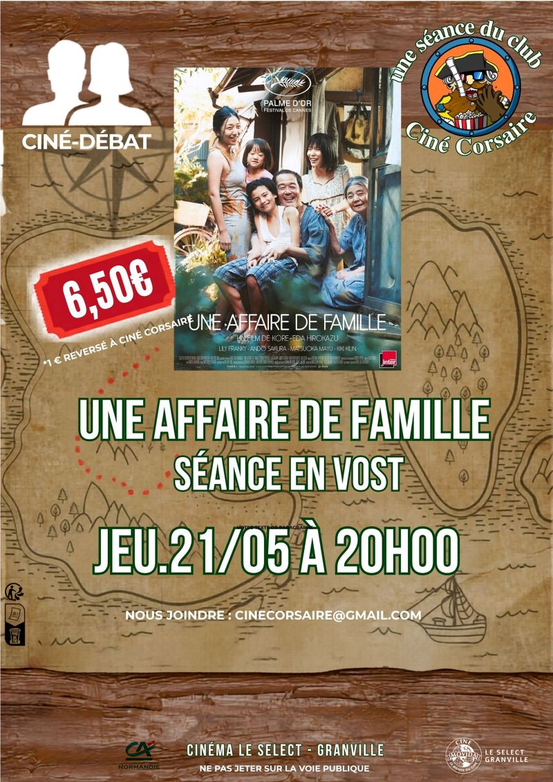 Ciné club Une affaire de famille 7 Boulevard d'Hauteserve Granville 2026-05-21