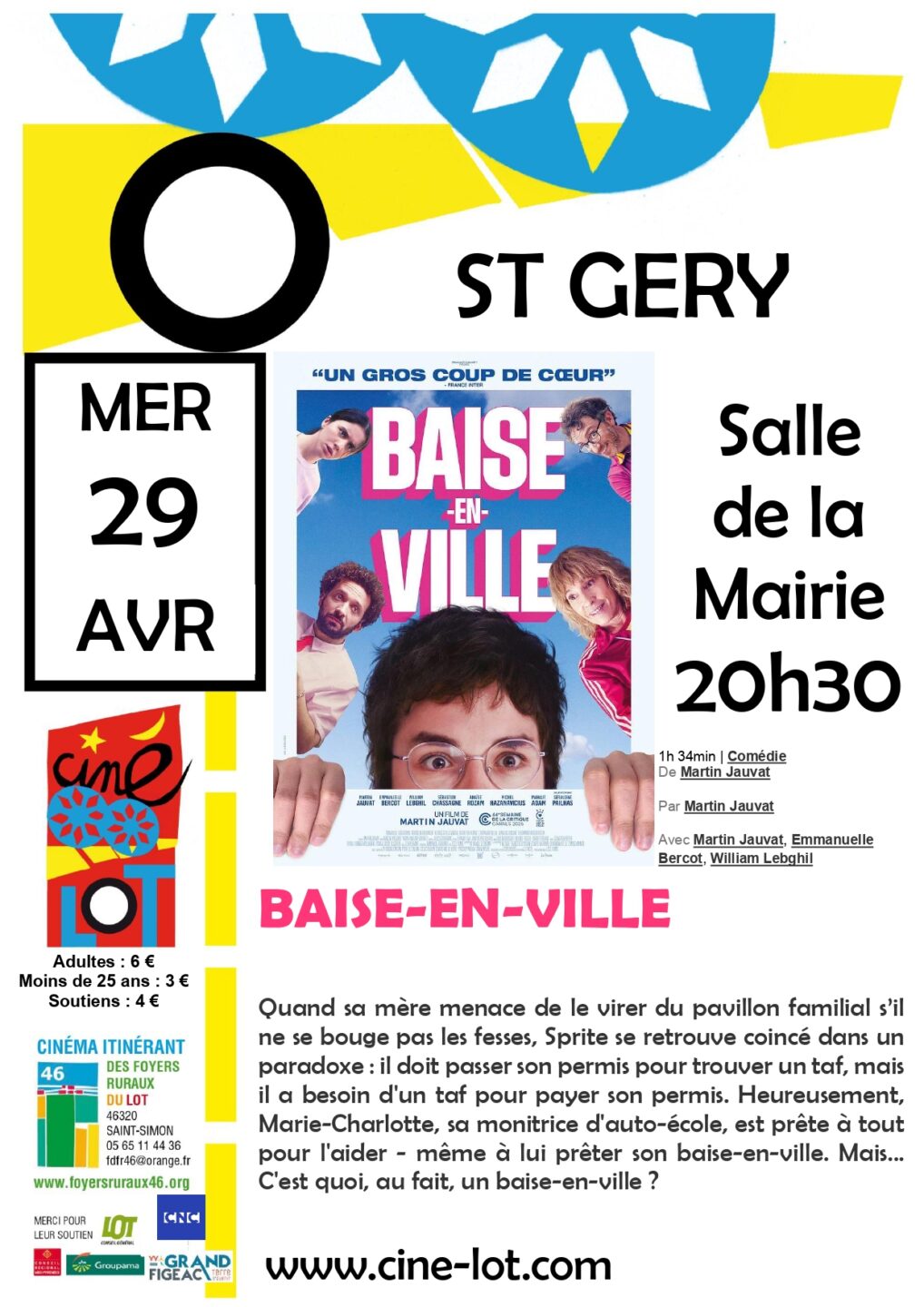 Ciné-Lot Baise-en-ville  Saint Géry-Vers