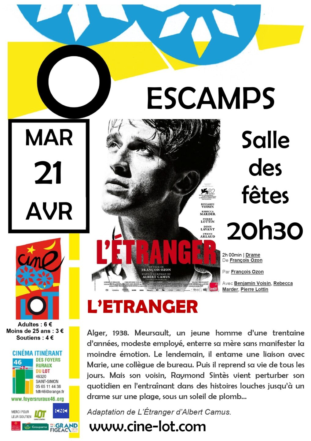 Ciné-Lot L'étranger  Escamps 2026-04-21