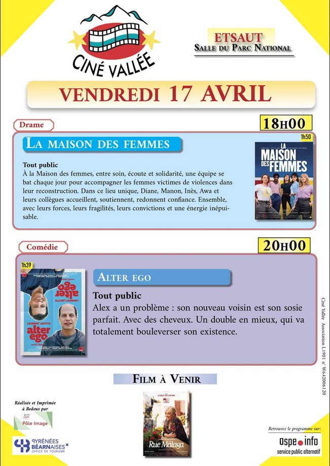 Ciné vallée La maison des femmes  Etsaut