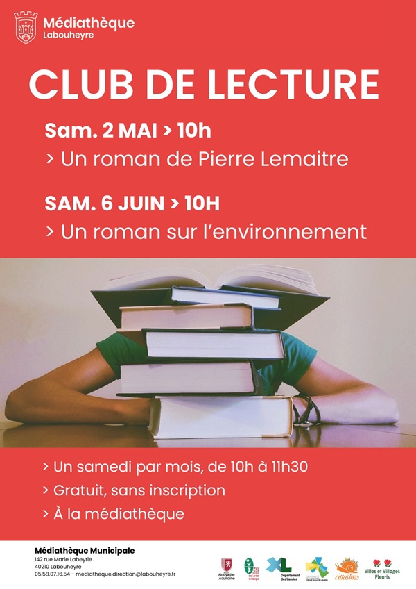 Club de lecture 142 rue Marie Labeyrie Labouheyre 2026-05-02