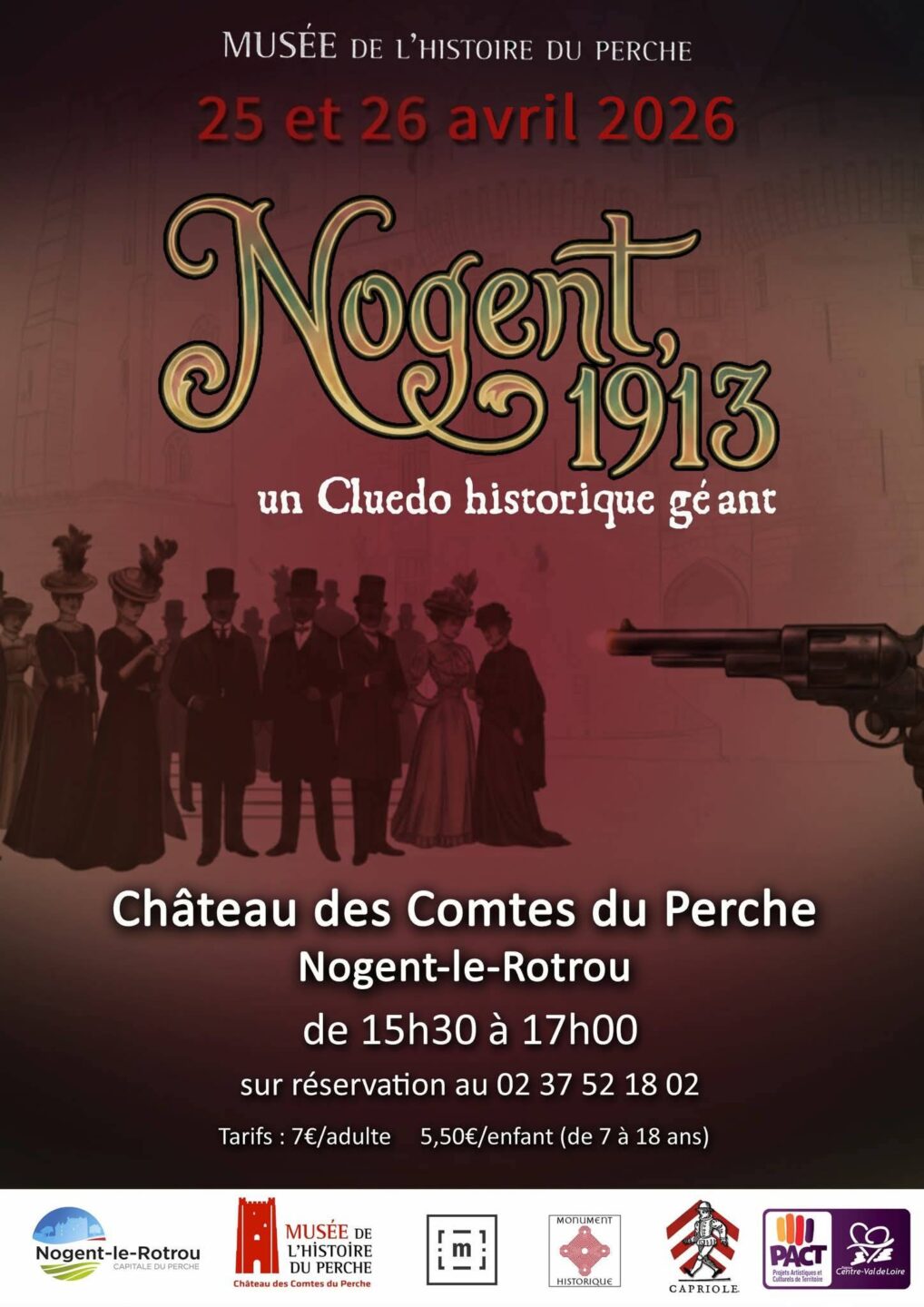 Cluedo historique géant au Château  Nogent-le-Rotrou