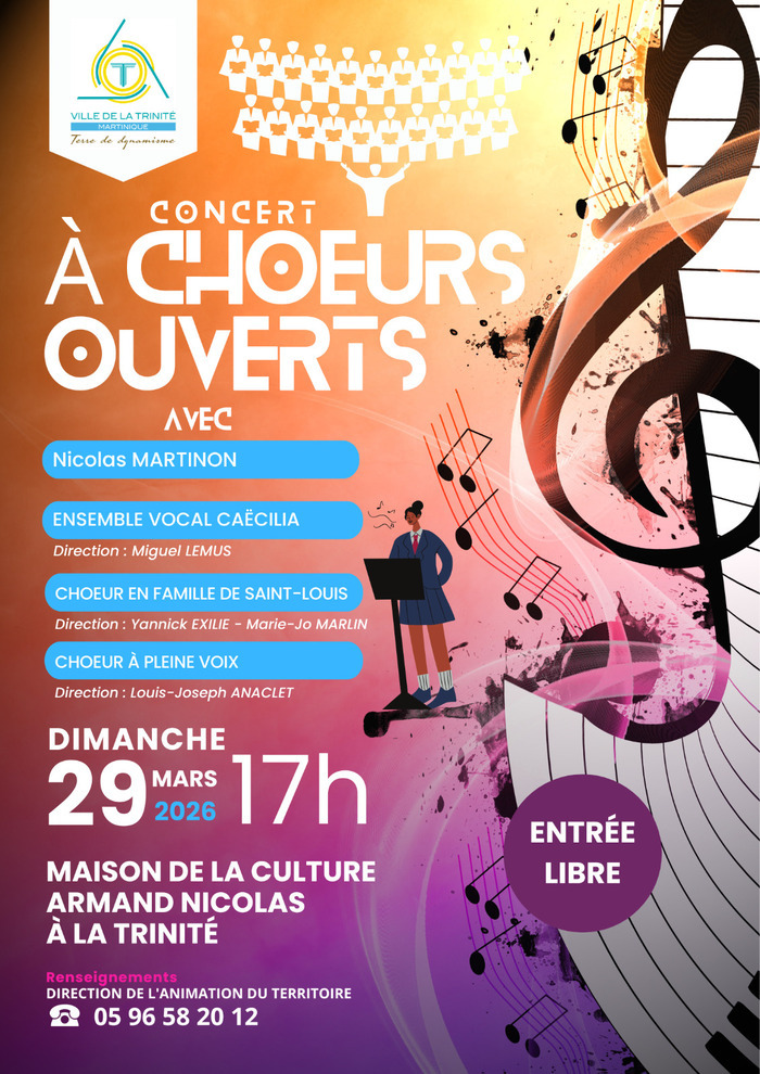 [Concert] À CHOEURS OUVERTS, La Trinité, La Trinité