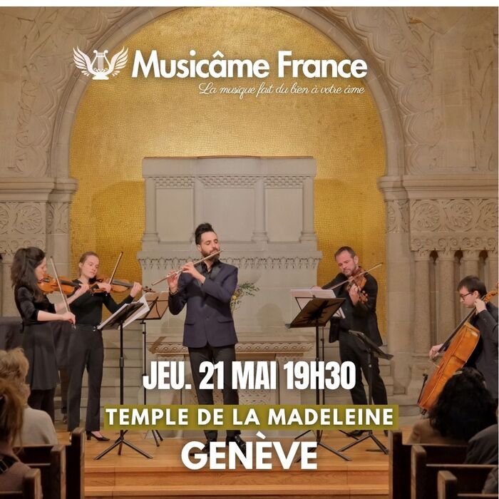Concert à Genève : Bach, Vivaldi, Mozart, Caccini, Cantemir, Saint-Saëns Temple de la Madeleine Genève