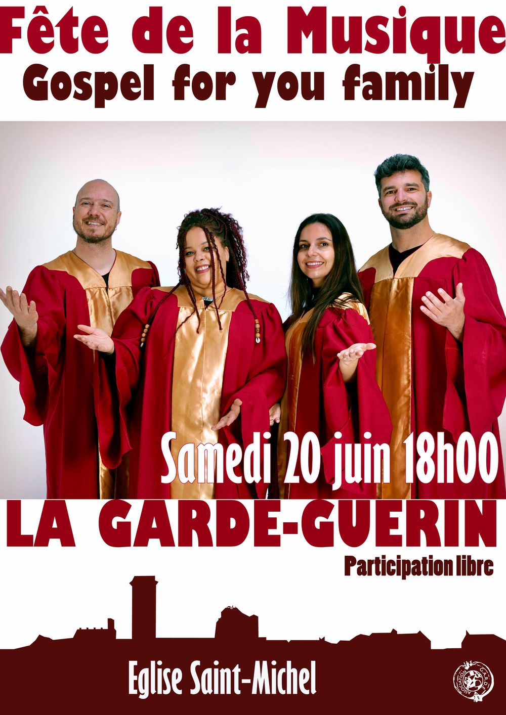 CONCERT À L&rsquo;ÉGLISE GOSPEL FOR YOU FAMILY  Prévenchères