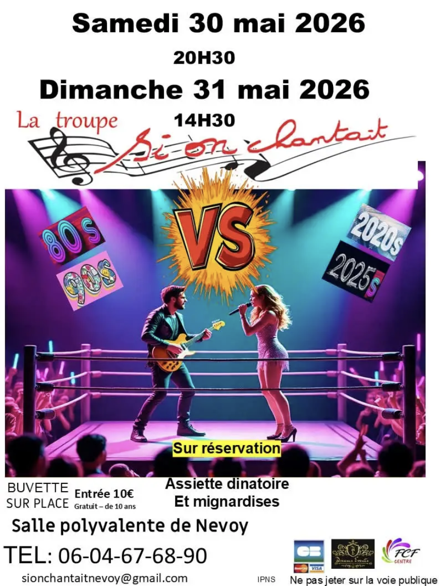 Concert Annuel Année 80-90 contre les années 2020-2025  Nevoy