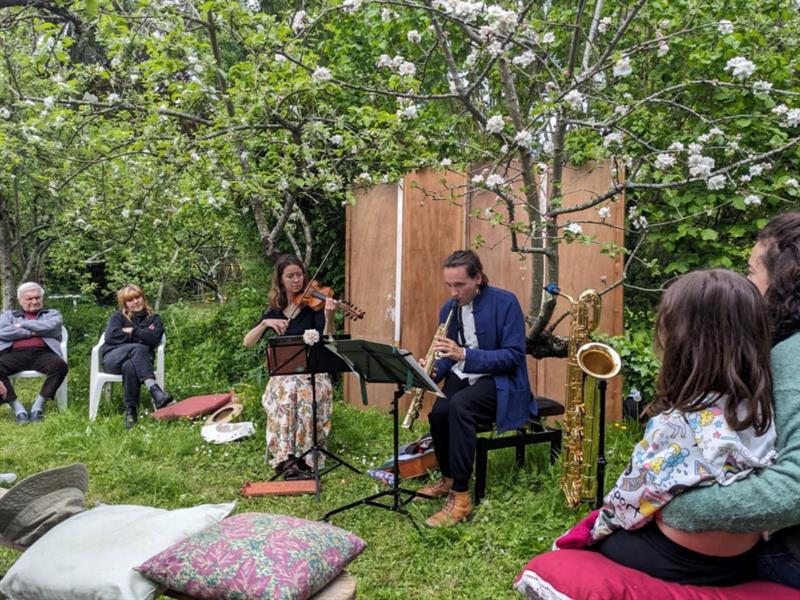 Concert apéritif au Jardin du luthier Concert esquissé du Duo de l’Orme Jardin du Luthier Mirecourt 2026-07-31