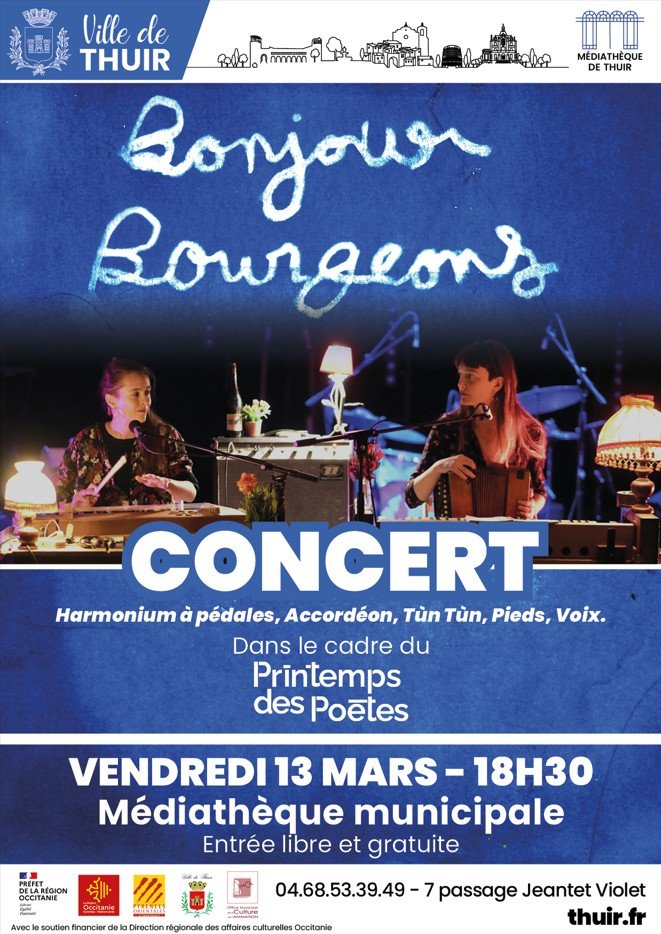 CONCERT BONJOUR BOURGEONS  Thuir
