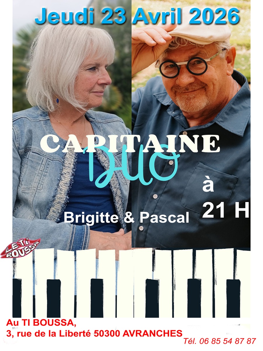 Concert Capitaine DUO Café solidaire Le Ti&rsquo;Boussa Avranches