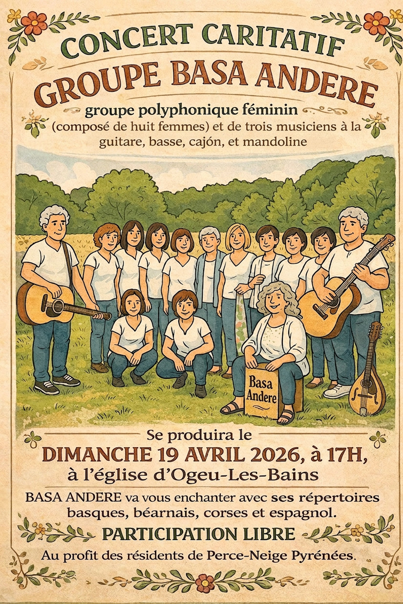 Concert caritatif du groupe Basa Andere  Ogeu-les-Bains
