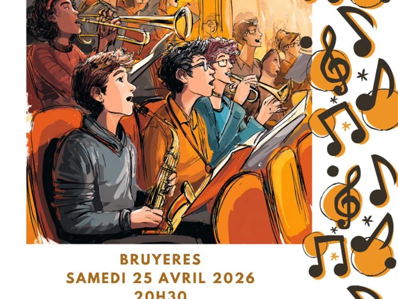 Concert Choeurs et Orchestres Salle polyvalente (ou COSEC) Bruyères