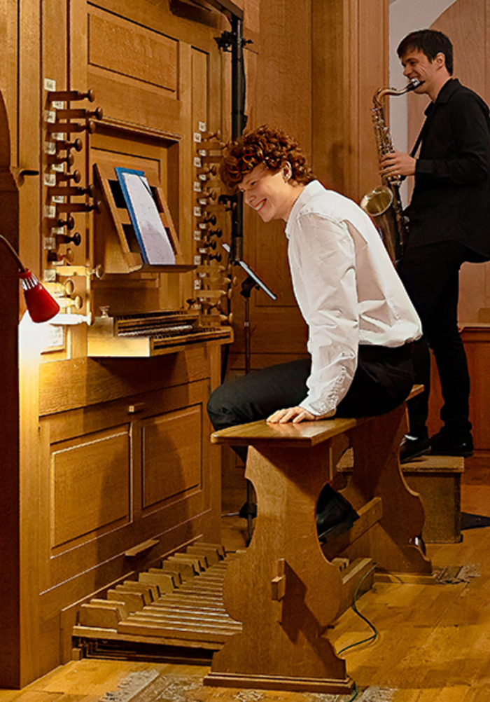 Concert de jazz par Pierre Jacob (orgue) et Fabrice Ley (saxophone) Saessolsheim église St-Jean Baptiste Saessolsheim