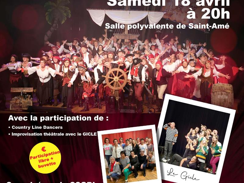 Concert de la chorale Arc en Ciel au profit de la restauration de l&rsquo;église Salle Polyvalente Saint-Amé